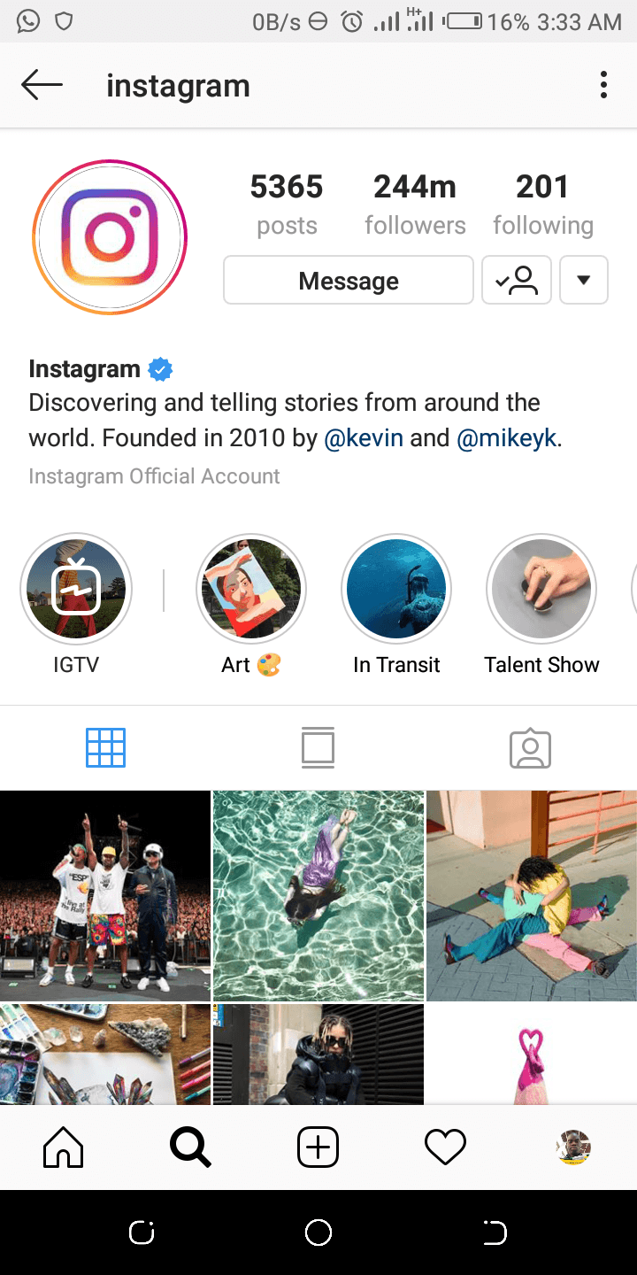 Instagram officially downloaded app