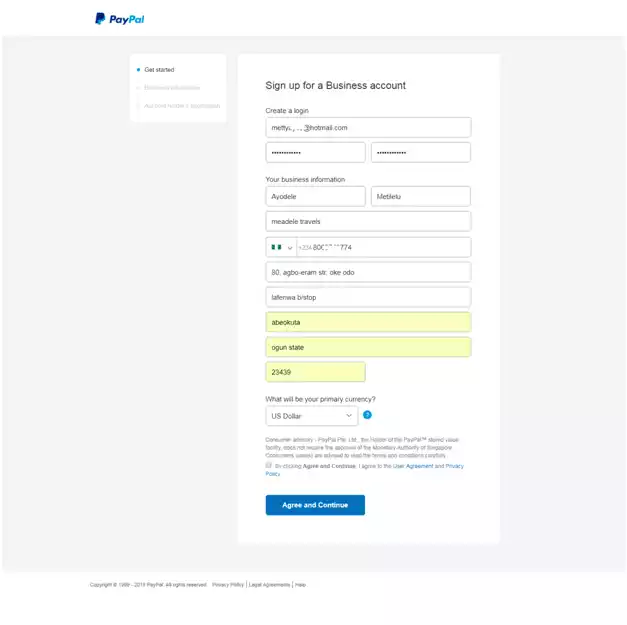 Verify PayPal account in Nigeria 