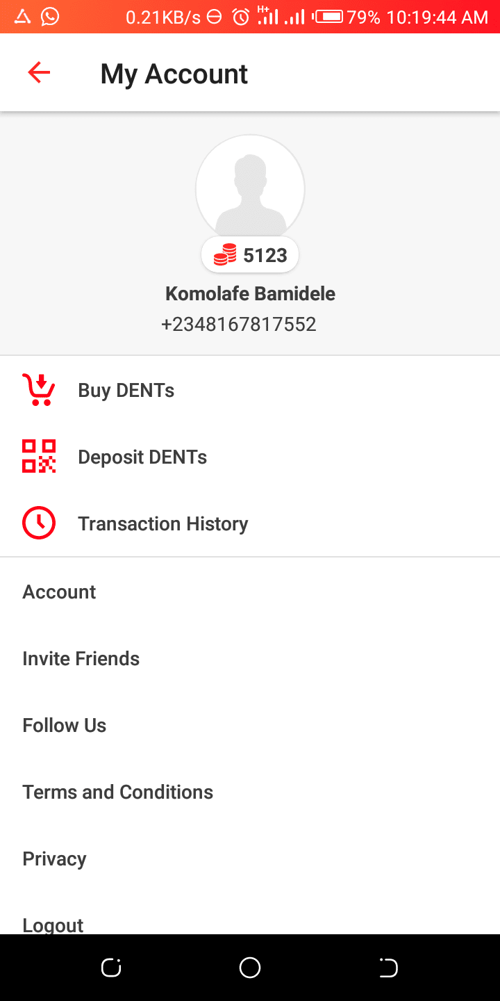 Dent app internet data - zenithtechs.com