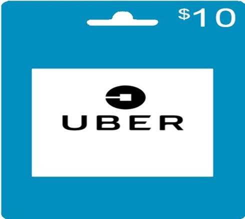 Uber Christmas gift card 
