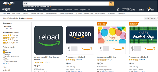 Buy Amazon gift card collection 