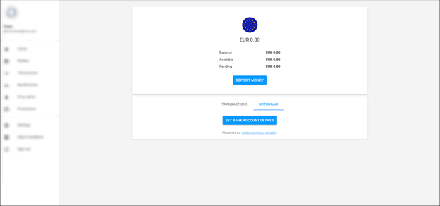 Luno balance to bank account 
