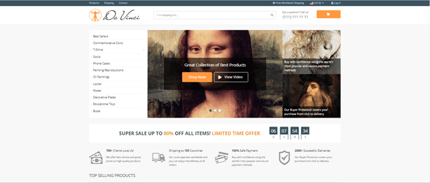 Alidropship Free themes 