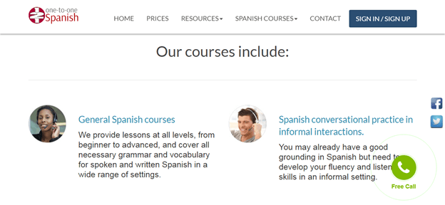 121 spanish Courses Reviews 