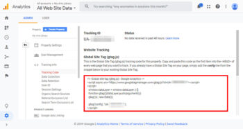 Google Analytics in WordPress