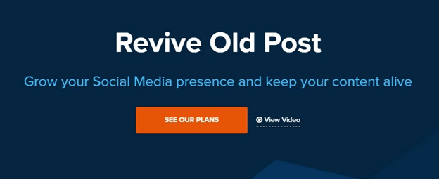 Revive Social auto publish WordPress posts on social media