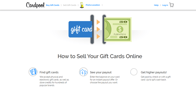 Sell gift cards Online Instantly 