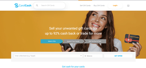 cashing in gift cards