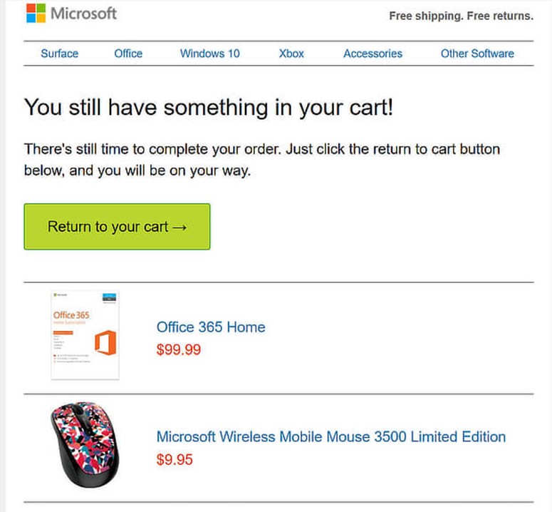 Microsoft Emails Template
