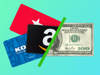 cashing in gift cards