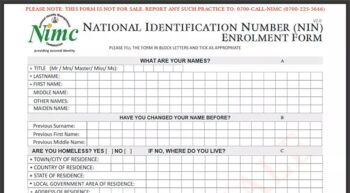 Change of date of birth Forms - National Identity Card Fees 