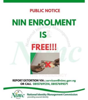 National identity card fees and free