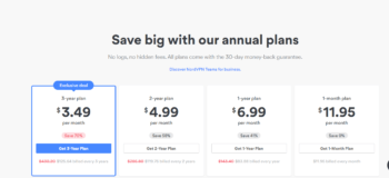 Nord VPN Extension for Chrome pricing