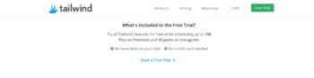what is Tailwind free trial 