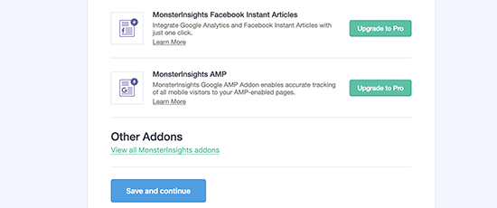Monsterinsights addon 