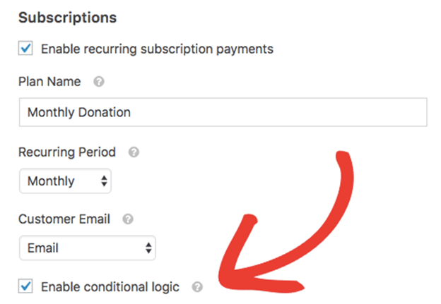 Stripe Payment settings 