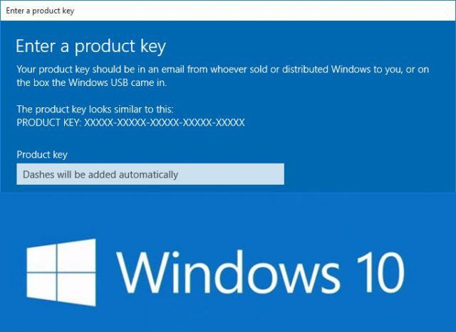windows 10 product key
