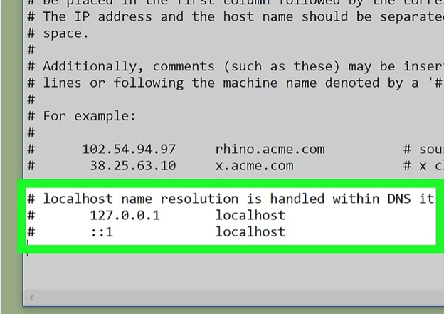 Windows localhost