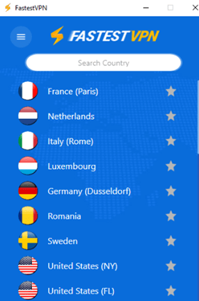 Fastest server location