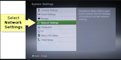 Network settings > Wired Network 