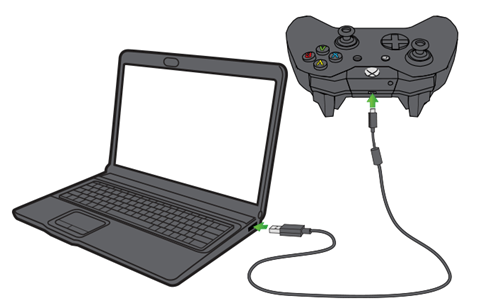 Xbox One with laptop