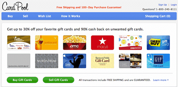 Card Pool Paypal Credit for Amazon