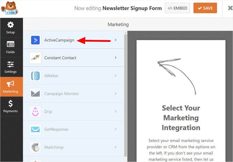 Connect Your Form With ActiveCampaign Account