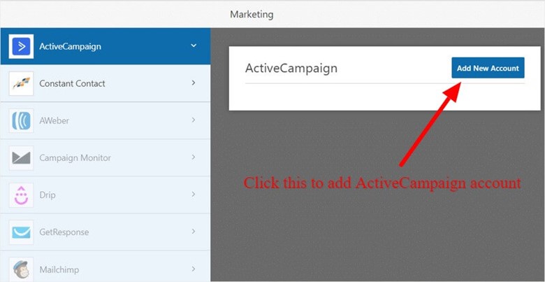 ActiveCampaign with WPForms for email marketing 