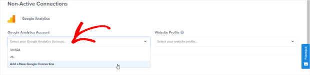 Add a New Google Connection.