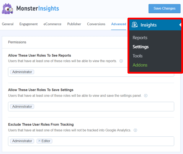 View Google Analytics Reports