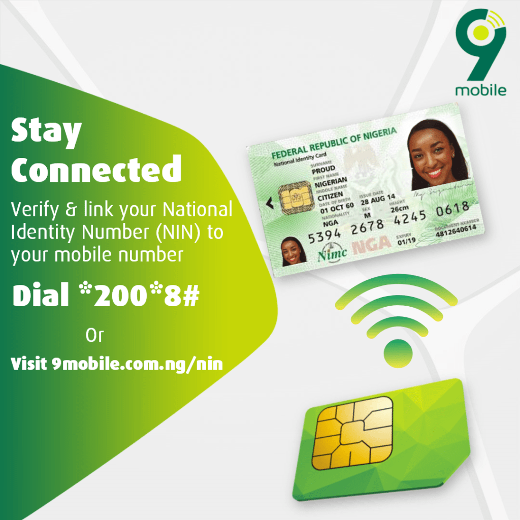 How to Register Your NIN To Your 9mobile Number