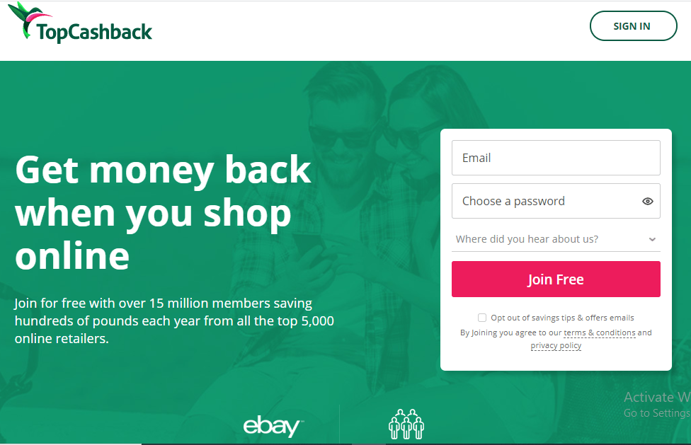 Earn Gift cards on TopcashBack 