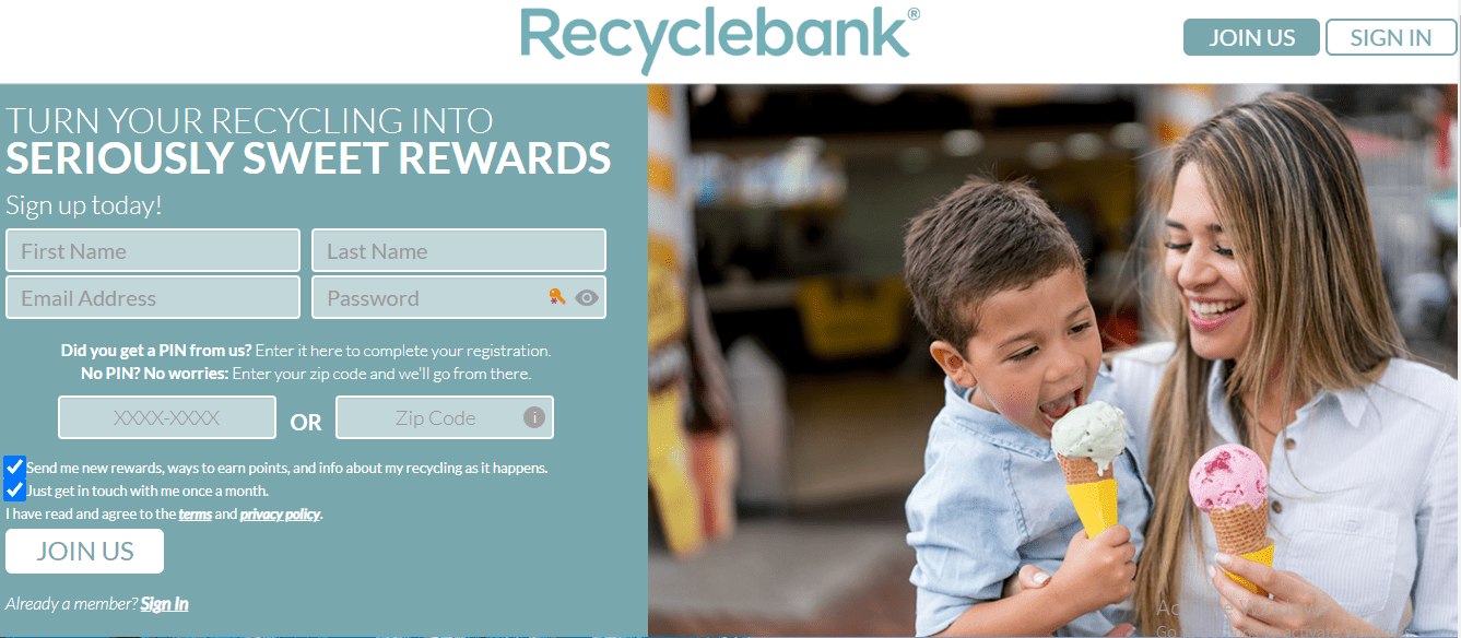 Earn Amazon Gift with RecycleBANK
