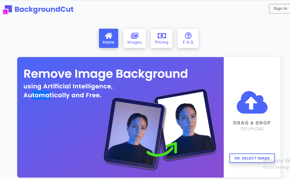 BackgroundCut Background Image Removal