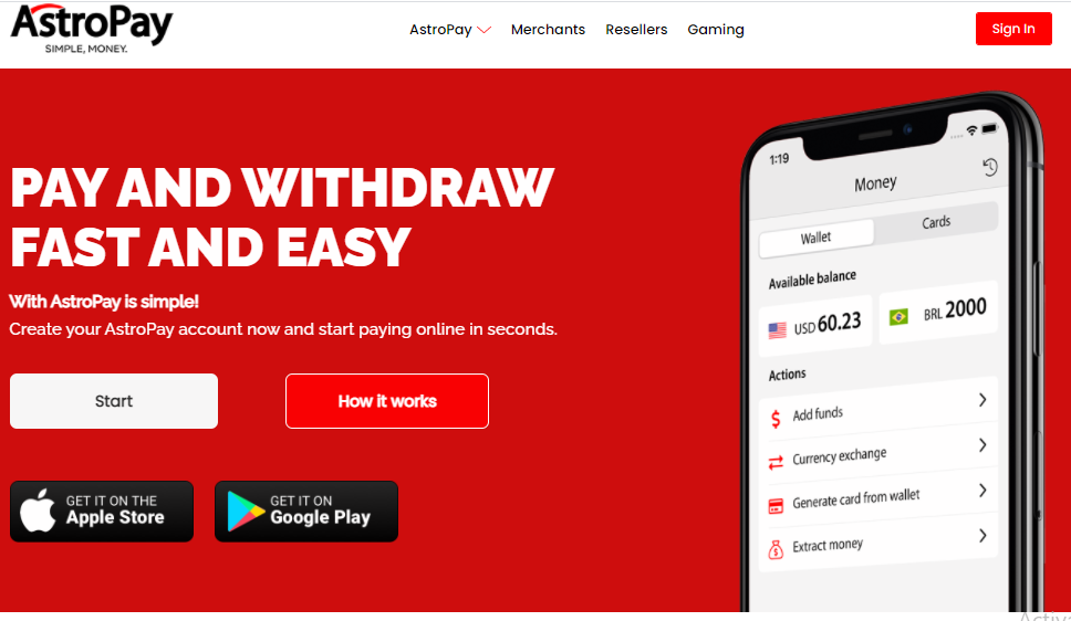 Astropay - Virtual Prepaid Card