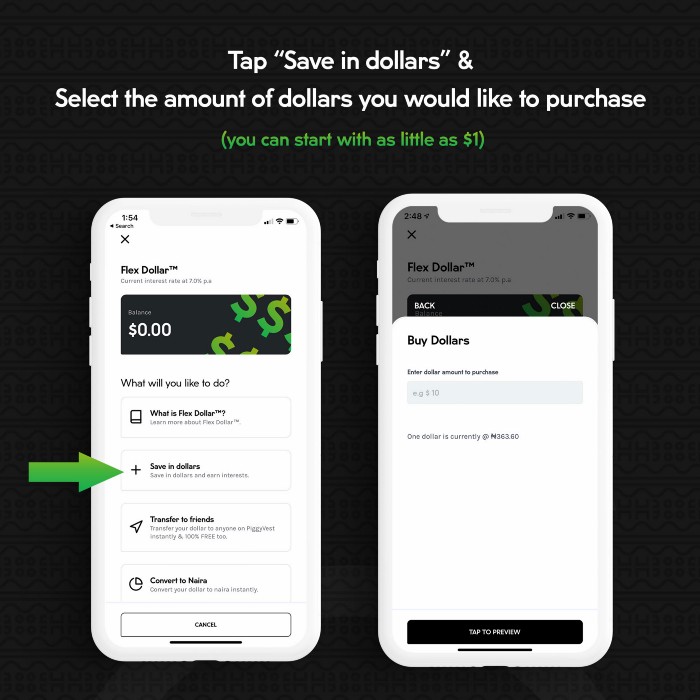 How to Save in Dollars On Piggyvest