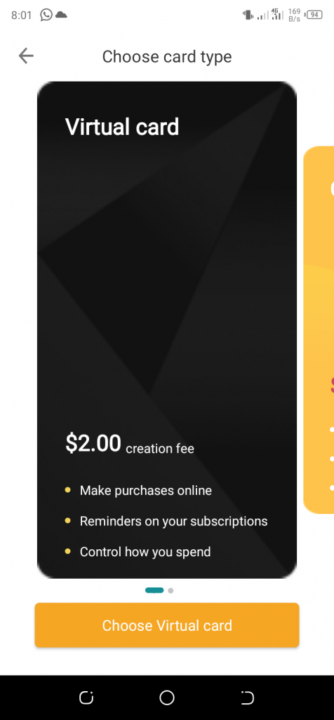 create Unlimited Virtual Credit Card In Africa with barter 