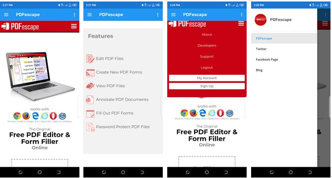 How To Use PDFescape On Smartphone