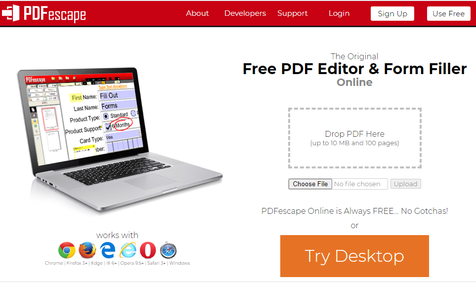 How To Use PDFescape Online Version