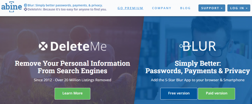 Abine Blur: passwords, payments, & privacy