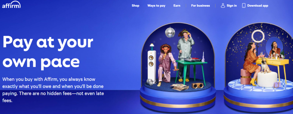 Affirm | Buy now, pay later with no late fees or surprises
