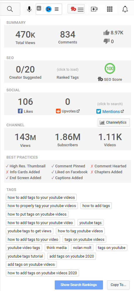 How to Add Tags to Your YouTube Videos with vidIQ