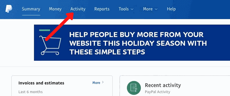 Method 2 To Cancel a PayPal Payment  (List)