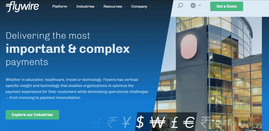pay your tuition fees through Flywire