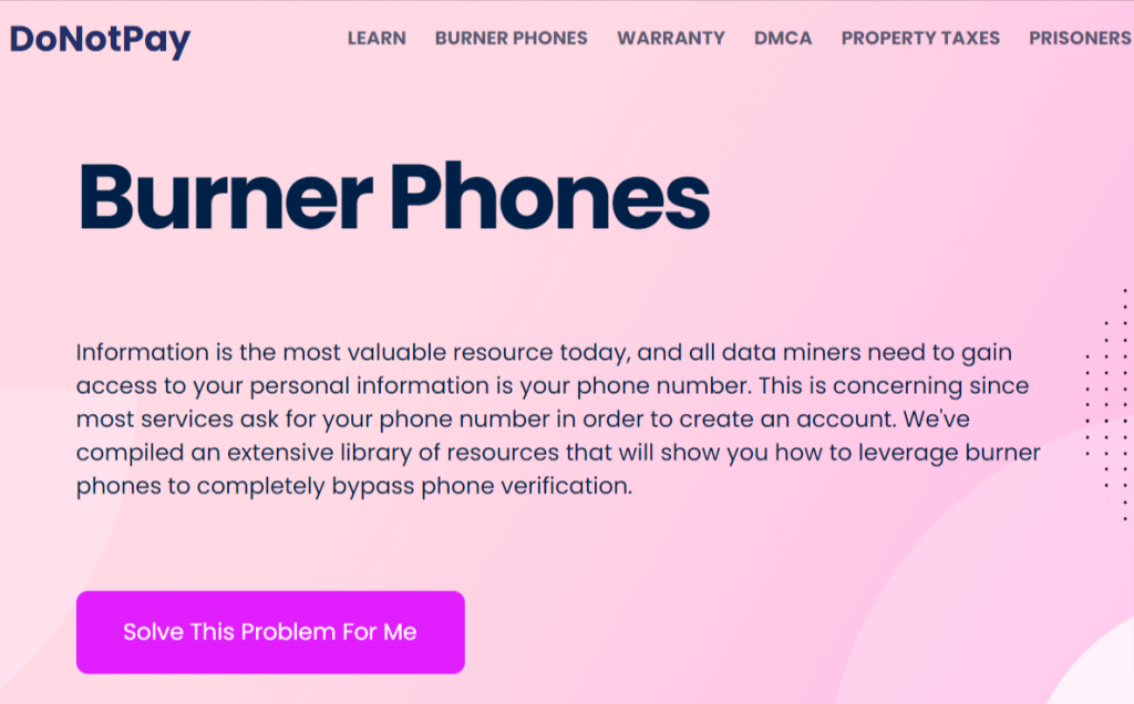 How To Create DoNotPay’s Burner Numbers On DoNotPay App