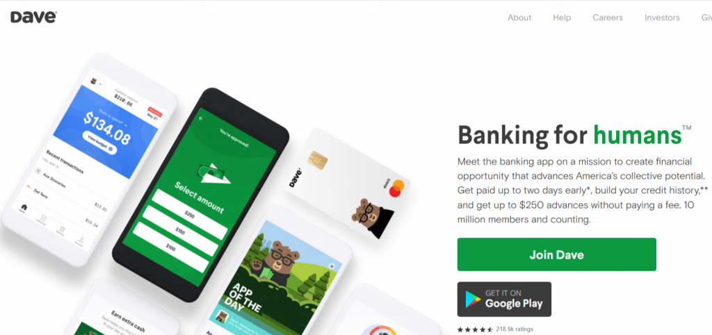 Dave fastest loan mobile application 