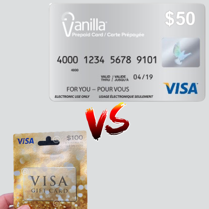 Instant Virtual Visa Gift Card Vs. Vanilla Visa Gift Card