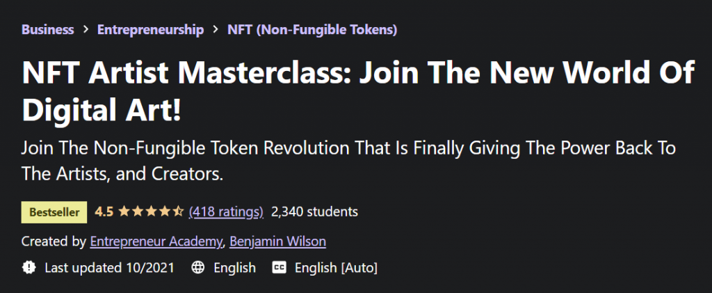 NFT Artist Masterclass: 