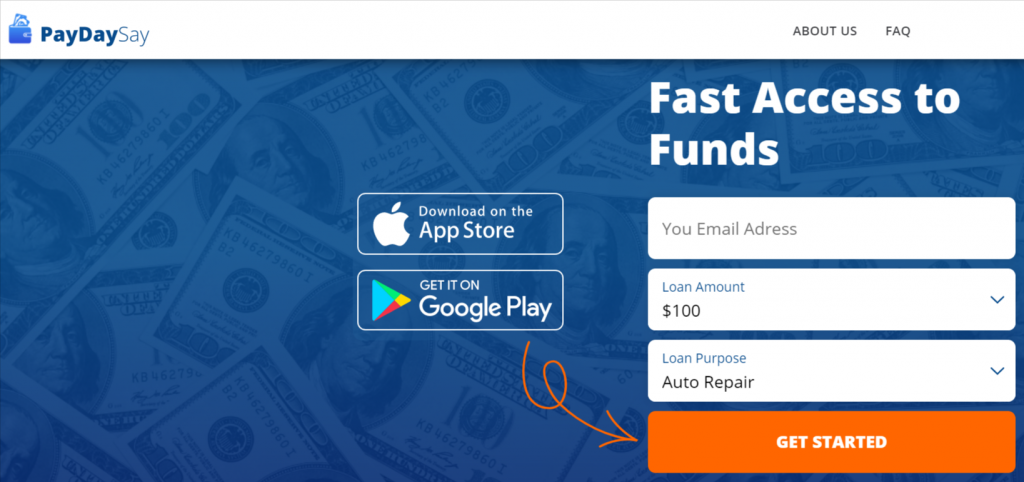 PaydaySay Best $50 loan instant App