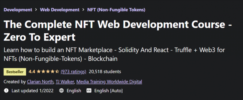 The Complete NFT Web Development Course - Zero to Expert: 